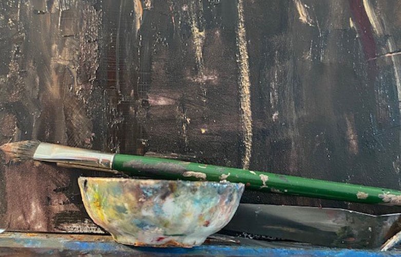 how to thin down oil paint with medium 